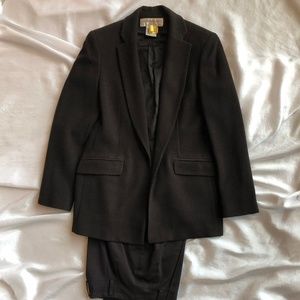 Jones New York Chocolate Blazer 2P with Liz Claiborne Brown Pants Size 4P